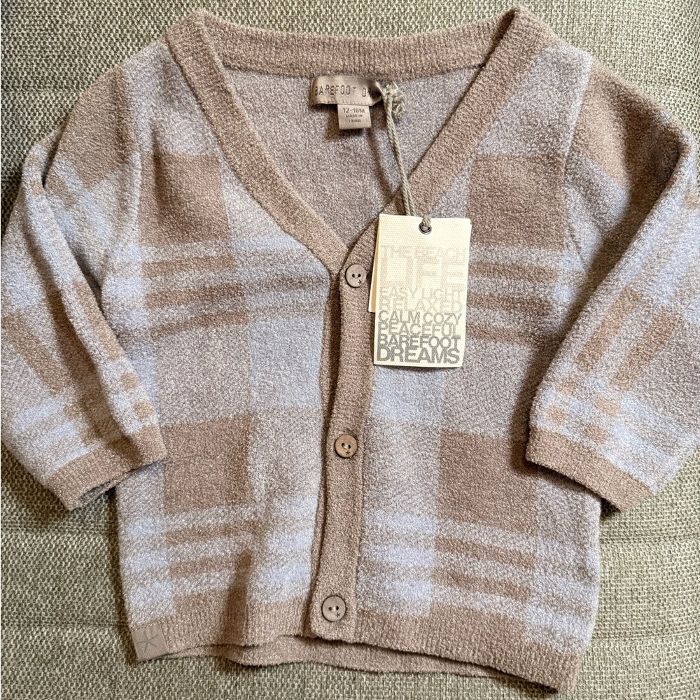 Barefoot Dreams Baby Plaid Sweater